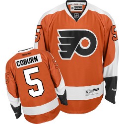 Authentic Reebok Adult Braydon Coburn Home Jersey - NHL 5 Philadelphia Flyers
