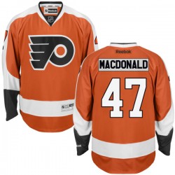 Authentic Reebok Adult Andrew Macdonald Home Jersey - NHL 47 Philadelphia Flyers