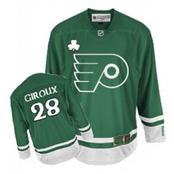 Authentic Reebok Adult Claude Giroux St Patty's Day Jersey - NHL 28 Philadelphia Flyers
