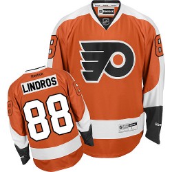 Authentic Reebok Adult Eric Lindros Home Jersey - NHL 88 Philadelphia Flyers