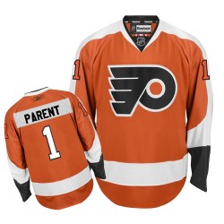 Authentic Reebok Adult Bernie Parent Home Jersey - NHL 1 Philadelphia Flyers