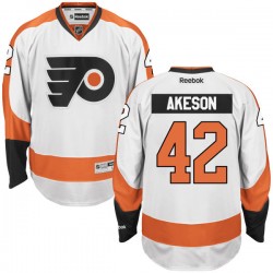 Authentic Reebok Adult Jason Akeson Away Jersey - NHL 42 Philadelphia Flyers