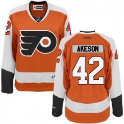 Authentic Reebok Women's Jason Akeson Home Jersey - NHL 42 Philadelphia Flyers