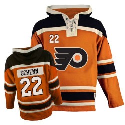 Premier Old Time Hockey Adult Luke Schenn Sawyer Hooded Sweatshirt Jersey - NHL 22 Philadelphia Flyers