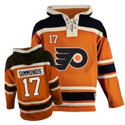 Premier Old Time Hockey Adult Wayne Simmonds Sawyer Hooded Sweatshirt Jersey - NHL 17 Philadelphia Flyers