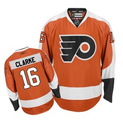 Authentic Reebok Adult Bobby Clarke Home Jersey - NHL 16 Philadelphia Flyers