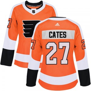 Authentic Adidas Women's Noah Cates Orange Home Jersey - NHL Philadelphia Flyers