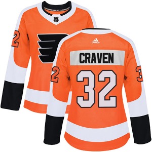 Authentic Adidas Women's Murray Craven Orange Home Jersey - NHL Philadelphia Flyers