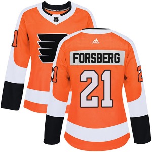 Authentic Adidas Women's Peter Forsberg Orange Home Jersey - NHL Philadelphia Flyers