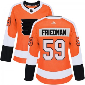 Authentic Adidas Women's Mark Friedman Orange Home Jersey - NHL Philadelphia Flyers
