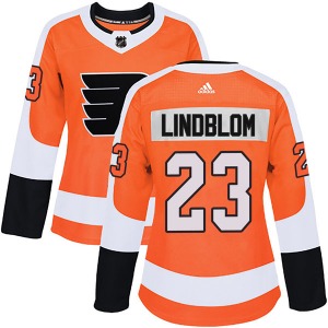 Authentic Adidas Women's Oskar Lindblom Orange Home Jersey - NHL Philadelphia Flyers