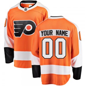 Breakaway Fanatics Branded Youth Custom Orange Custom Home Jersey - NHL Philadelphia Flyers