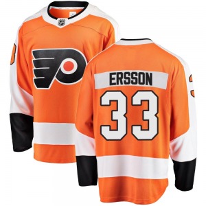 Breakaway Fanatics Branded Youth Samuel Ersson Orange Home Jersey - NHL Philadelphia Flyers