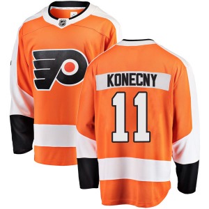 Breakaway Fanatics Branded Youth Travis Konecny Orange Home Jersey - NHL Philadelphia Flyers