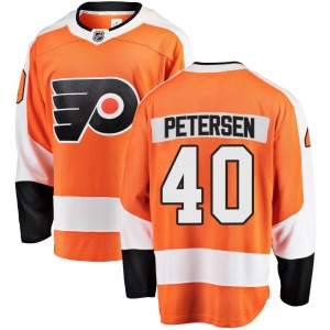 Breakaway Fanatics Branded Youth Cal Petersen Orange Home Jersey - NHL Philadelphia Flyers