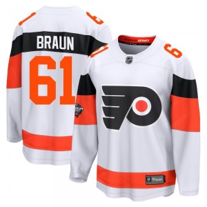 Breakaway Fanatics Branded Adult Justin Braun White 2024 Stadium Series Jersey - NHL Philadelphia Flyers