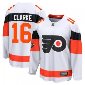 Breakaway Fanatics Branded Adult Bobby Clarke White 2024 Stadium Series Jersey - NHL Philadelphia Flyers