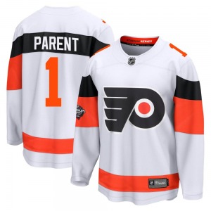 Breakaway Fanatics Branded Adult Bernie Parent White 2024 Stadium Series Jersey - NHL Philadelphia Flyers
