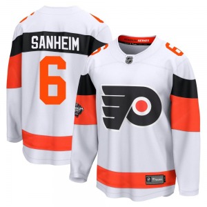 Breakaway Fanatics Branded Adult Travis Sanheim White 2024 Stadium Series Jersey - NHL Philadelphia Flyers