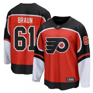 Breakaway Fanatics Branded Adult Justin Braun Orange 2020/21 Special Edition Jersey - NHL Philadelphia Flyers