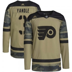 Authentic Adidas Youth Keith Yandle Camo Military Appreciation Practice Jersey - NHL Philadelphia Flyers