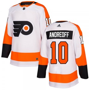 Authentic Adidas Youth Andy Andreoff White ized Jersey - NHL Philadelphia Flyers
