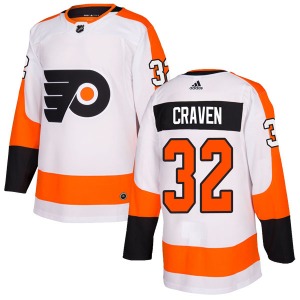 Authentic Adidas Youth Murray Craven White Jersey - NHL Philadelphia Flyers