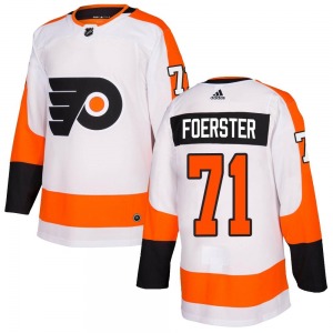 Authentic Adidas Youth Tyson Foerster White Jersey - NHL Philadelphia Flyers