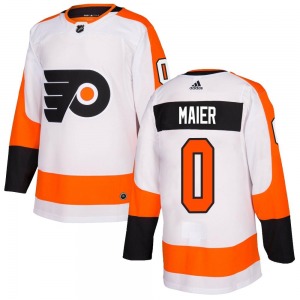 Authentic Adidas Youth Nolan Maier White Jersey - NHL Philadelphia Flyers