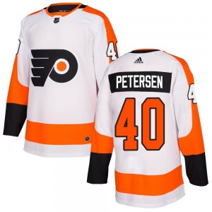 Authentic Adidas Youth Cal Petersen White Jersey - NHL Philadelphia Flyers