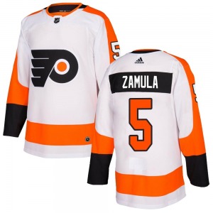 Authentic Adidas Youth Egor Zamula White Jersey - NHL Philadelphia Flyers