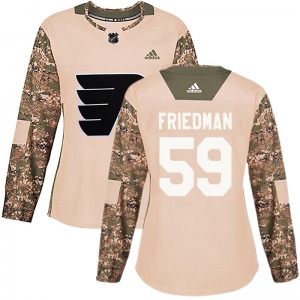 Authentic Adidas Women's Mark Friedman Camo Veterans Day Practice Jersey - NHL Philadelphia Flyers
