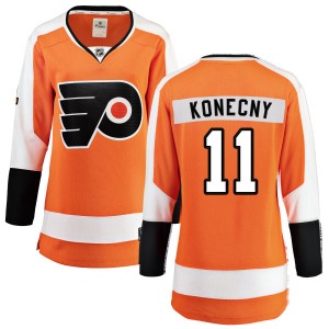 Breakaway Fanatics Branded Women's Travis Konecny Orange Home Jersey - NHL Philadelphia Flyers