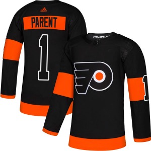 Authentic Adidas Youth Bernie Parent Black Alternate Jersey - NHL Philadelphia Flyers
