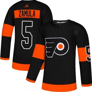 Authentic Adidas Youth Egor Zamula Black Alternate Jersey - NHL Philadelphia Flyers