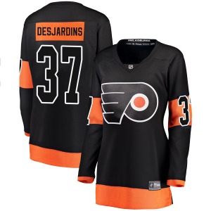 Breakaway Fanatics Branded Women's Eric Desjardins Black Alternate Jersey - NHL Philadelphia Flyers