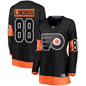 Breakaway Fanatics Branded Women's Eric Lindros Black Alternate Jersey - NHL Philadelphia Flyers