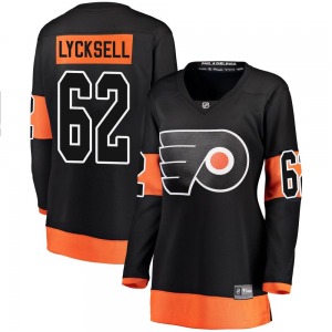 Breakaway Fanatics Branded Women's Olle Lycksell Black Alternate Jersey - NHL Philadelphia Flyers