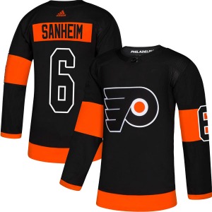 Authentic Adidas Adult Travis Sanheim Black Alternate Jersey - NHL Philadelphia Flyers