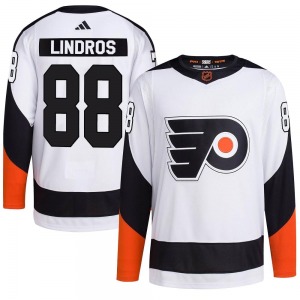 Authentic Adidas Adult Eric Lindros White Reverse Retro 2.0 Jersey - NHL Philadelphia Flyers
