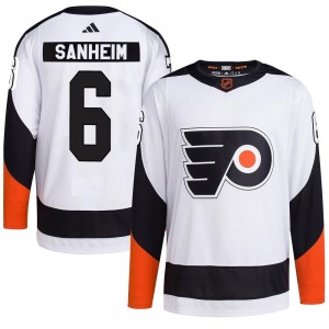 Authentic Adidas Adult Travis Sanheim White Reverse Retro 2.0 Jersey - NHL Philadelphia Flyers