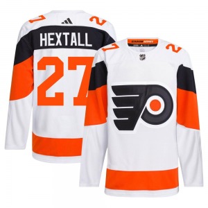 Authentic Adidas Adult Ron Hextall White 2024 Stadium Series Primegreen Jersey - NHL Philadelphia Flyers