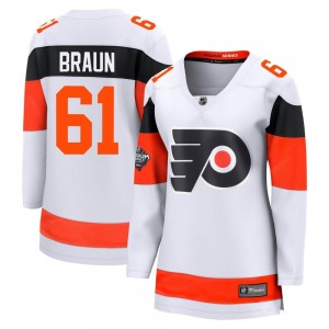 Breakaway Fanatics Branded Women's Justin Braun White 2024 Stadium Series Jersey - NHL Philadelphia Flyers