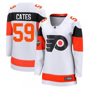 Breakaway Fanatics Branded Women's Jackson Cates White 2024 Stadium Series Jersey - NHL Philadelphia Flyers