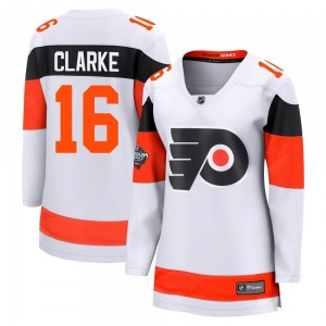Breakaway Fanatics Branded Women's Bobby Clarke White 2024 Stadium Series Jersey - NHL Philadelphia Flyers