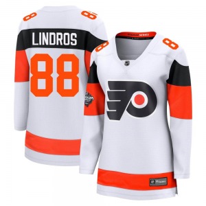 Breakaway Fanatics Branded Women's Eric Lindros White 2024 Stadium Series Jersey - NHL Philadelphia Flyers