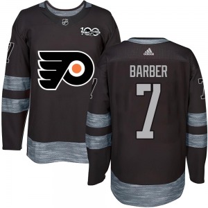 Authentic Youth Bill Barber Black 1917-2017 100th Anniversary Jersey - NHL Philadelphia Flyers