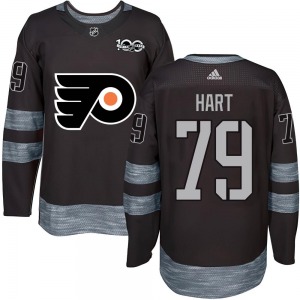 Authentic Youth Carter Hart Black 1917-2017 100th Anniversary Jersey - NHL Philadelphia Flyers