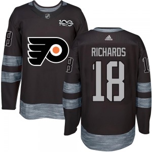 Authentic Youth Mike Richards Black 1917-2017 100th Anniversary Jersey - NHL Philadelphia Flyers
