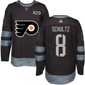 Authentic Youth Dave Schultz Black 1917-2017 100th Anniversary Jersey - NHL Philadelphia Flyers